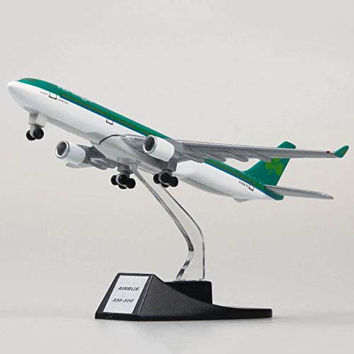 MIAOGOU Avión Modelo Juguetes De Modelo De Avión De 13 Cm Coleccionables Irlanda Aerolíneas Airbus 330 Modelo De Avión De Aleación De Plástico Fundido A Presión Regalos De Avión para Niños