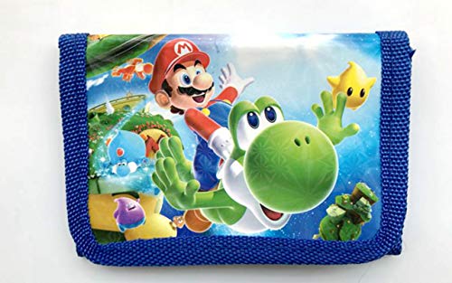 MIAOGOU Mario Bros Pegatinas 21cm Bolsa De La Cartera De Dibujos Animados Super Mario Figuras De Acción Mario Hermano Nylon Zipper Design Niño Regalo Juguete