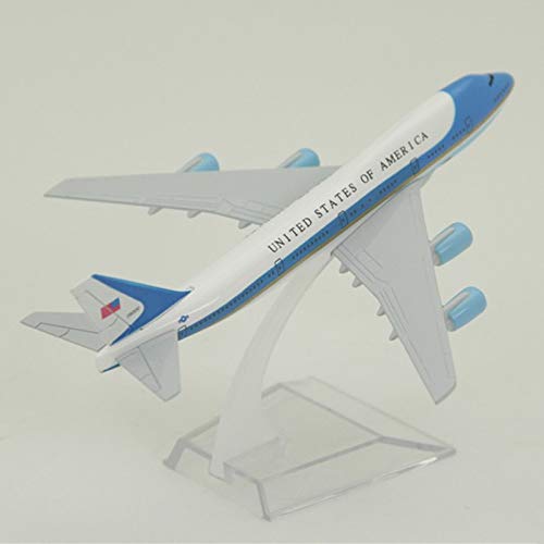 MIAOGOU Modelo de avión Modelo De 16 Cm Air Force One Escala 1: 400 con Base De Avión Aleación Avión Avión Colección Coleccionable Modelo De Juguete