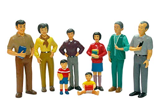 Miniland Figuras de familia asiática colores. (27397) , color/modelo surtido