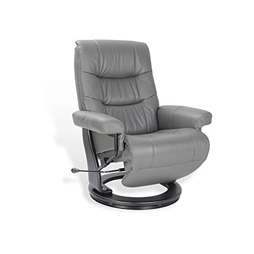 MND MY NEW DESIGN, sillón MAX Relax, diseño Ultra cómodo y práctico, fácil Cuidado (Gris Antracita, Cuero)
