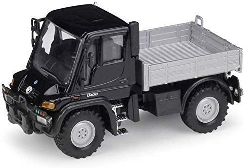 Modelo de Auto 1:43 Unimog Mercedes-Benz Unimog U400 Simulación aleación Coche Modelo de la inercia del Coche (Color : Black)