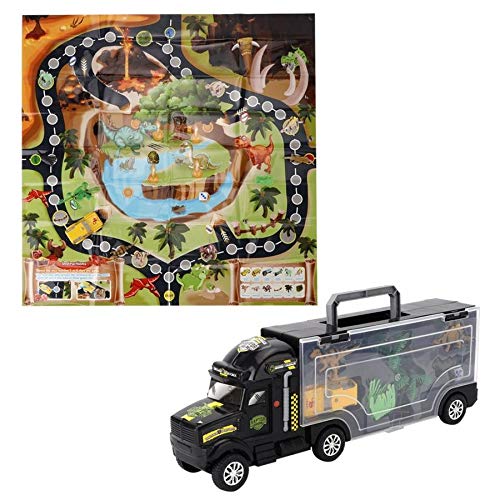 Motyy Dinosaurio Modelo compañía de Transporte del Coche camión de Juguete Set de vagones de Almacenamiento con Mapa Padres e Hijos Juguetes interactivos for niños Regalo de los niños