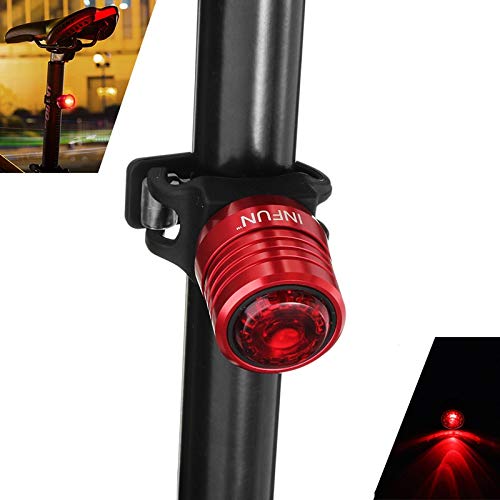 MXBIN Cola R30 20LM Bicicletas Enciende el LED Rojo IPX6 Impermeable 4 Modos de Aviso Linterna Herramienta de reparación de Piezas de Accesorios (Color : Red)