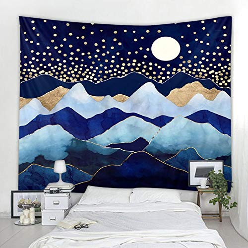 N / A Cielo Azul y Nubes Blancas Tapiz de Mandala Indio Tapiz de Pared Gitano Bohemio Tapiz psicodélico Tapiz de brujería decoración del hogar Tapiz de Fondo de Tela A2 220x235cm