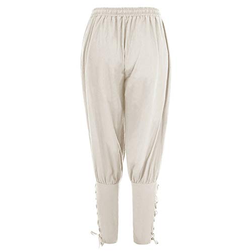 N/ A Pantalones para Hombre Pantalones de chándal Pantalones Sueltos de Disfraces Ocasionales Pantalones lápiz Pantalones Sueltos de salón renacentista Medieval