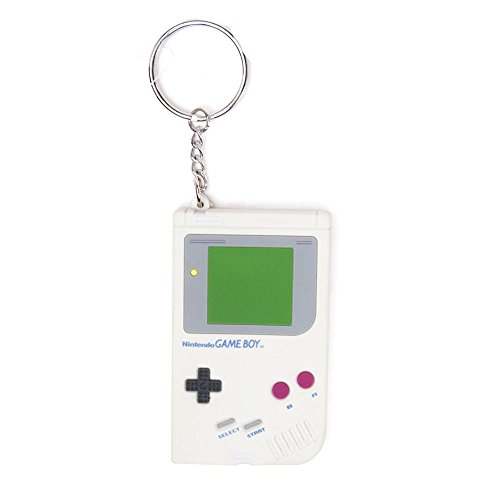 Nintendo - Llavero con diseño de Gameboy, color blanco (Bioworld BIO-KE201501GBA)