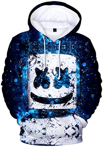 OLIPHEE Niños Sudaderas con Capucha Impresas en 3D para Música Pop para fanáticos de DJ 242-1