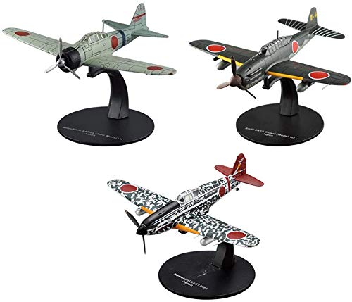 OPO 10 - Lote de 3 Aviones de Combate 1/72 Aichi D4Y2 Suisei + Mitsubishi A6M2 Zero 11 + Kawasaki Ki 61 Hien (AC: 8 + 19 + 20)