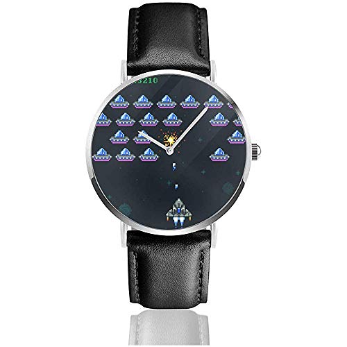 Orologi da polso Moda Casual in Acciaio inossidabile con movimento al quarzo Nero Arcade retrò