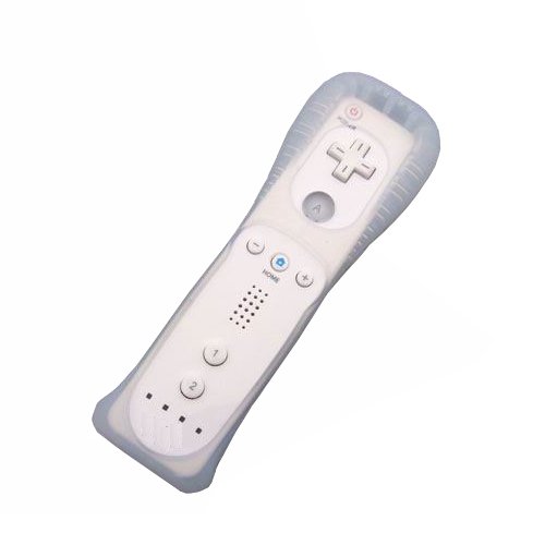 OSTENT Controlador remoto 2 en 1 incorporado en Motion Plus Compatible para consola Nintendo Wii Juego Color blanco