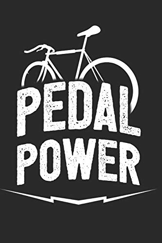 Pedal Power Notebook: 6x9inch Pedal Power Bicycle Notebook Dotgrid