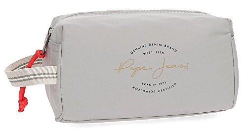 Pepe Jeans Yoga Neceser Adaptable Gris 19x11,5x10 cms Poliéster