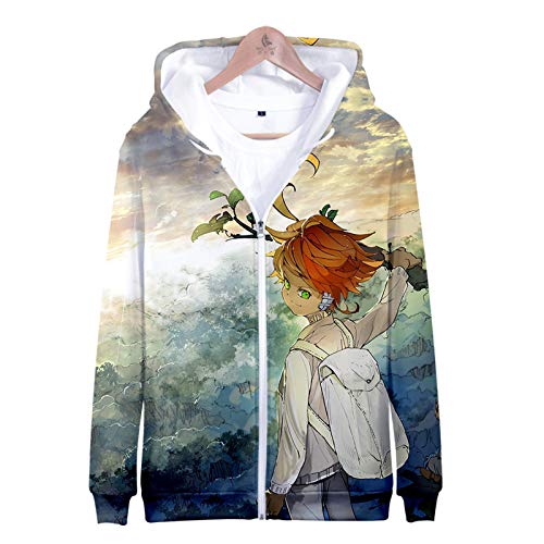 PLMNK Fantasy Island 3D de Dibujos Animados Anime Sudadera con Cremallera Sudadera con Capucha suéter XS