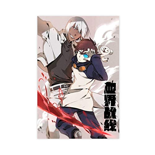 Póster de anime Bloques de Sangre Battlefront 7 Lienzo decorativo para dormitorio, deportes, paisaje, oficina, decoración de habitación, regalo de 40 x 60 cm, estilo Unframe-1