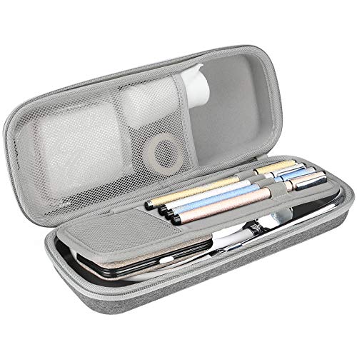 ProCase Estuche Goma EVA para Estetoscopio, Caja Foam Antichoques de Viaje para Fonendoscopio 3M Littmann/MDF/Riester/ADC, Almacenamiento con Bolsillo de Malla para Accesorios -Gris