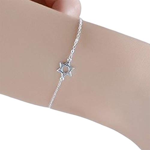 Pulsera de joyería de plata para mujer, diseño simple y fresco, para mujer, regalo de joyería de plata