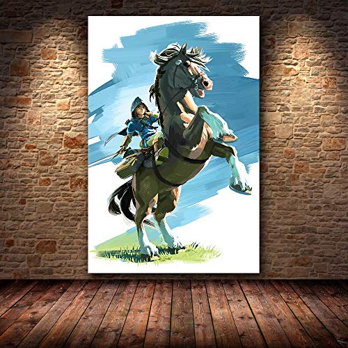 Puzzle 1000 piezas Pintura del juego "The Legend of Zelda: Breath of the Wild" puzzle 1000 piezas animales Rompecabezas de juguete de descompresión intelectual educativo diver50x75cm(20x30inch)