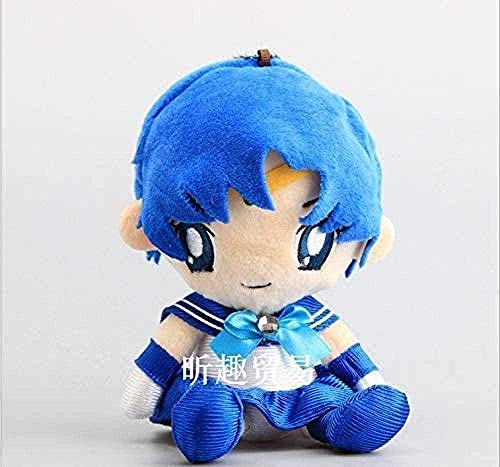 QIXIDAN Juguetes de Peluche Anime Sailor Moon Llavero de Felpa Figura de Dibujos Animados Sailor Venus Mercury Pluto Juguetes de Peluche Suaves para niños 18cm Regalo Feliz de Navidad