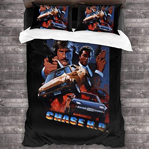 Qoqon Chase HQ Cover Art Juego de Cama de 3 Piezas Funda nórdica Juego de Cama Decorativo de 3 Piezas con 2 Fundas de Almohada