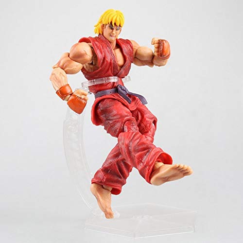 QTRT Carácter Movimiento Street Fighter Ken Masters común del modelo del PVC juego de dibujos animados animado regalos Modelo estatua figura de juguete coleccionables Decoraciones favorita Por fan del