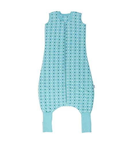 Schlummersack - Saco de dormir para bebé con aberturas para los pies, modelo para todo el año, en diseño de estrellas, con 2,5 tog de aislamiento térmico, para 5-6 años, 120 cm