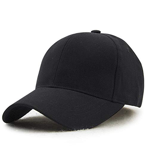 sdssup Gorra de béisbol Gorra de béisbol Tapa en Blanco Pareja Pato Lengua Sombrero Hombres y Mujeres Negro Ajustable