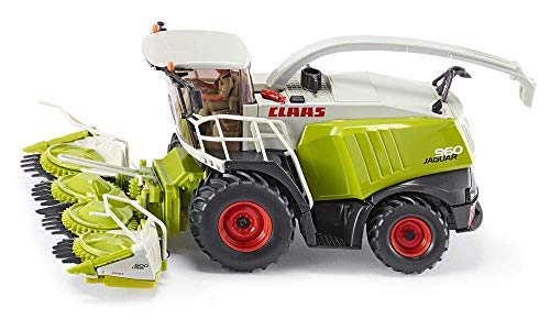 SIKU 4058, Deshojadora de maíz Claas Jaguar 960, 1:32, Partes móviles, Multifuncional, Metal/Plástico, Verde