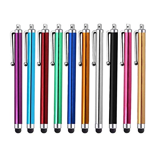 SLKIJDHFB 30 Piezas de Lápiz Stylus Lápices Táctiles Capacitivos Finos para Dispositivos de Pantallas Táctiles, Compatible con Iphone, IPad, Tableta (10 Colores)