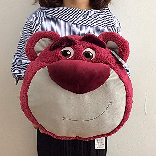 stogiit 40Cm Toy Story Lotso Strawberry Bear Head Peluche Almohada Juguete Relleno Oso Cojines Muñeca Súper Suave para Regalo