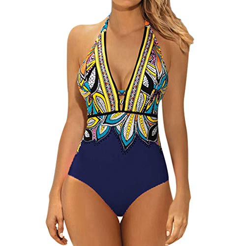 Tankinis Mujer Traje de Baño de una Pieza Retro Cintura Alta Bohemio Conjunto Push up Bikini con Estampado Bañador Trajes de Brasileño Slim Fit Cuerpo Atractivo Bañera Bikini riou