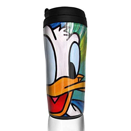 Taza de café de doble pared con diseño de pato Donald para café, té y cerveza