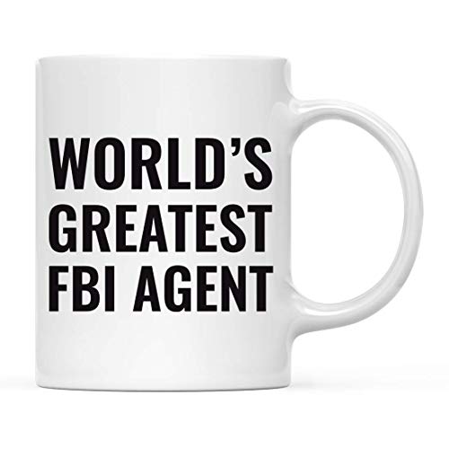 Taza de café de Regalo para Hombres o Mujeres, la Taza de Agente del FBI más Grande del Mundo, Taza para Beber, cumpleaños, promoción navideña, graduación, Regalo, Ideas para él, Ella, 11 oz