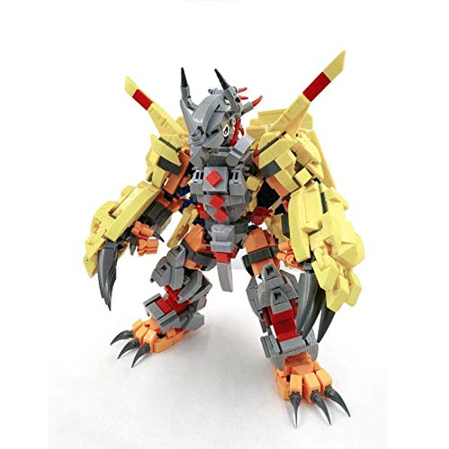 TEAKPEAK Greymon 2.0 Mecha Kit Modelo Warrior SOLDADER Modelo Creativo Mech Modelo Bloques de construcción Robot (1113 Piezas)