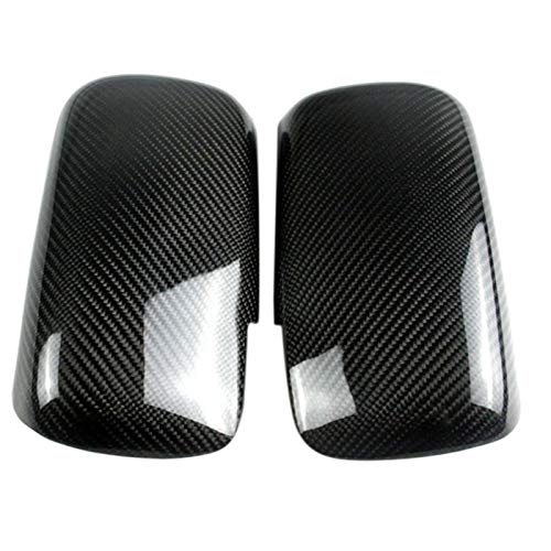 TPHJRM 1 par de Accesorios Exteriores de Fibra de Carbono para Espejo retrovisor Negro, para Mitsubishi Lancer EVO 7 8 9 2001-2007