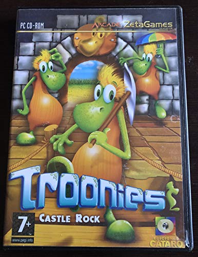 'Troonies - Castle Rock'. Videojuego arcade vintage para PC.