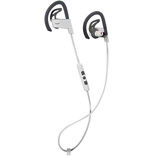 V-MODA BASSFIT Wireless Auriculares intraaurales deportivos Bluetooth con mando y micro, color Blanco