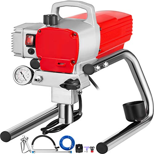 VEVOR Pulverizador de Pintura sin Aire 1800 W Máquina de Pulverización Pistola Pulverizadora sin Aire 220 V (1800W)