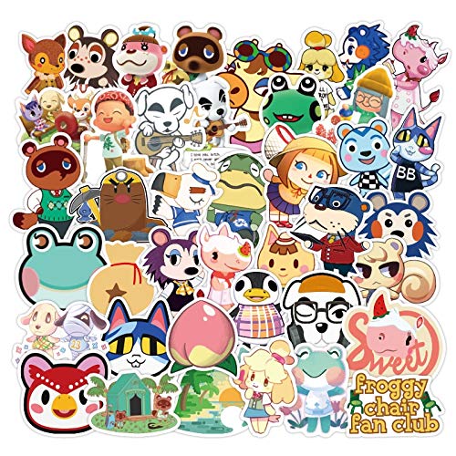 XINFAN Cartoon Pegatinas 17PCS Juego Animal Crossing: New Horizons Pegatina Impermeable para Equipaje Coche Guaitar Skateboard Phone Laptop Stickers