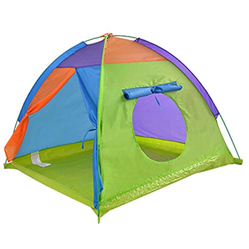 Yamyannie Los Niños Juegan Carpa Tienda de niños Grandes Niños al Aire Libre Camping Tienda de campaña Portátil Play Casa para Niños (Color : Verde, Size : 130×130×90 cm)