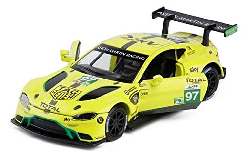 YEEWEN Toy Cars Vehículos 01:32 Escala Vantage GTE Le Mans Diecast Metal Modelo de Juguete de extracción Posterior de Sonido Luz Racing Colección educativas del Coche (Color : NO.97)