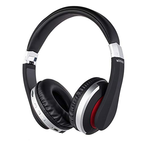 Zhicaikeji Auriculares para Juegos Montado en la Cabeza estéreo de la Tarjeta FM Soporte Plegable de Auriculares de Sonido for los Deportes de Juego con el micrófono para Juegos