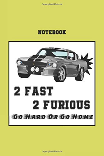 2 FAST 2 FURIOUS : Perfect Notebook for every addict to the F&F series , fast and furious notebook: Size : 6 x 9 Inches , 120 Pages