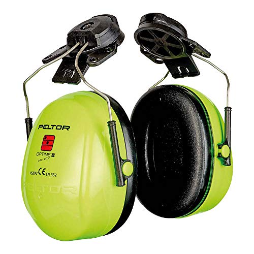 3M PELTOR Optime II Orejeras para casco Alta Visibilidad 30 dB (1 orejera/caja), H520P3E-467-GB