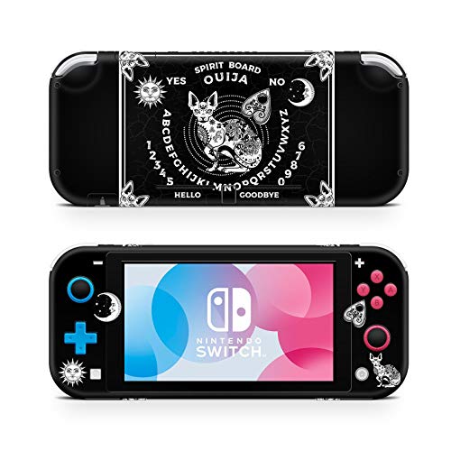 46 North Design Switch Lite Skin Vinyl Stickers Accesorios, Misma Calidad De Dacal Para Autos, Ouija Black Fox White Horror Juego Mysterious, Alta Calidad, Duradero, Fabricado En Canadá