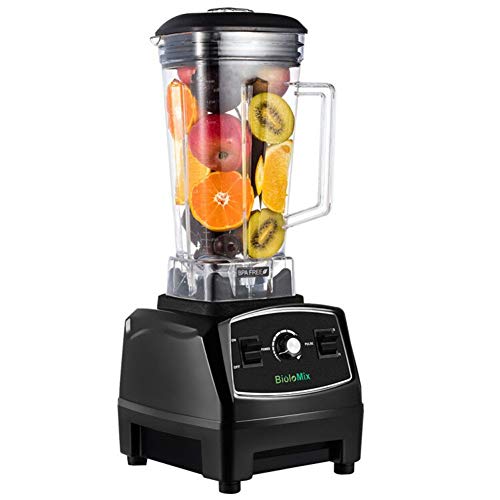 Addwin Batidora de Vaso Licuadora Comercial Profesional 2L 100% Libre de BPA con 2200W de Potencia, Tecnología Total de Trituración para Smoothie, Hielo y Fruta Congelada (Negro)