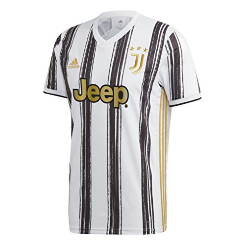 adidas JUVE H JSY Jersey (Short Sleeve), Hombre, White/Black, L