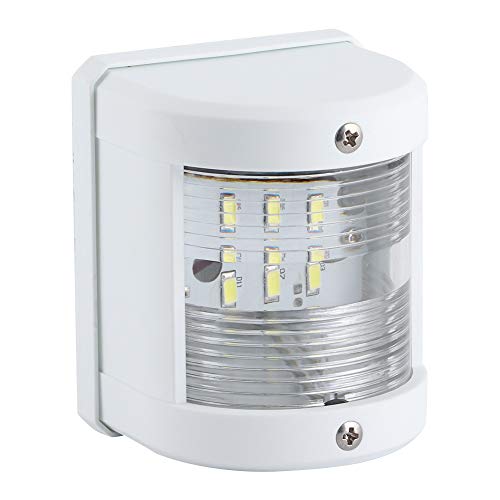 Akozon Luz de ancla de navegación LED 5W IP66 135 ° 135 grados Lámpara de mástil de señal para Yates Barcos de pesca 12V / 24V