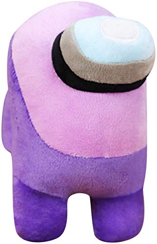 Among Us Peluche 20 CM, Juguete Felpa El Impostor Entre Nosotros, Color Morado, Plush Crewmate Among Us