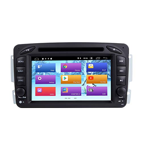 Android 10 Autoradio para Mercedes Benz W209 W203 W168 W163 W463 Viano W639 Vito Vaneo 1998-2006 GPS Audio Navi soporta Salida RCA Completa